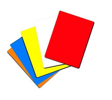 Afbeelding van Scheidsrechterkaart, diverse kleuren