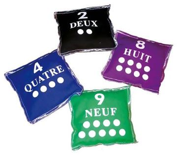 Afbeelding van Set/10 zakjes met franstalige nummers
