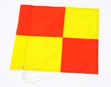 Afbeelding van cornervlag geblokt voor paal diam 40mm