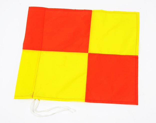 Afbeelding van cornervlag geblokt voor paal diam 40mm