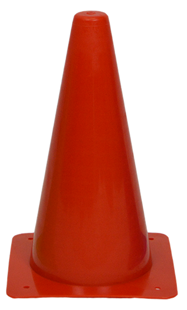 Afbeelding van PVC kegel 30cm - rood