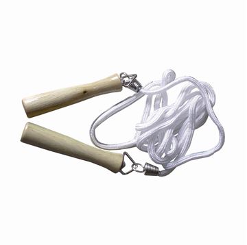 Afbeelding van Springtouw met houten handvaten (2,80m)