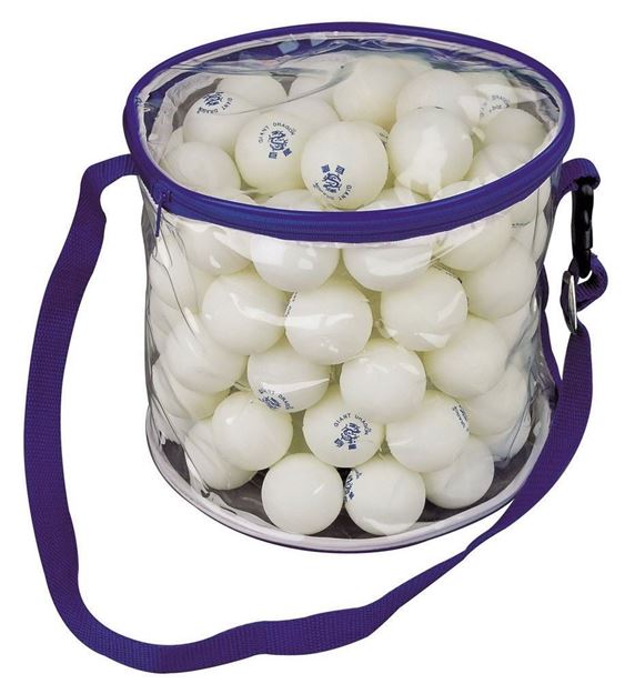 Afbeelding van tafeltennisballetjes wit zak/100