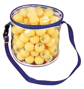 Afbeelding van tafeltennisballen oranje zak/100
