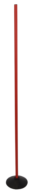 Afbeelding van Slalomstok voor synth. terrein - 160cm - rood