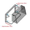 Afbeelding van Doelnetten 7,5x2,5x0,8x1,5m - 3mm - wit