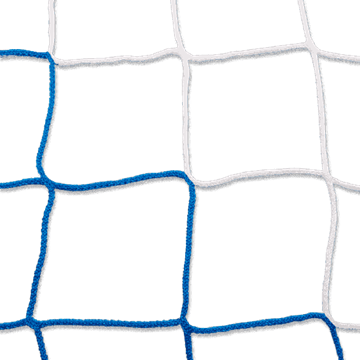 Afbeelding van Doelnetten 7,5x2,5x0,8x1,5m - 4mm - blauw/wit