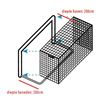 Afbeelding van Doelnetten 7,5x2,5x2x2 - 3mm - wit