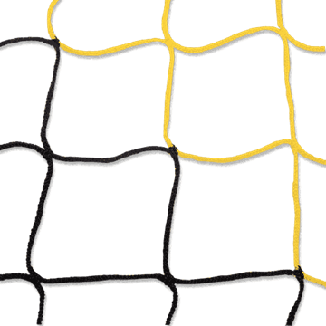 Afbeelding van Doelnetten 7,5x2,5x2x2m - 4mm - zwart/geel