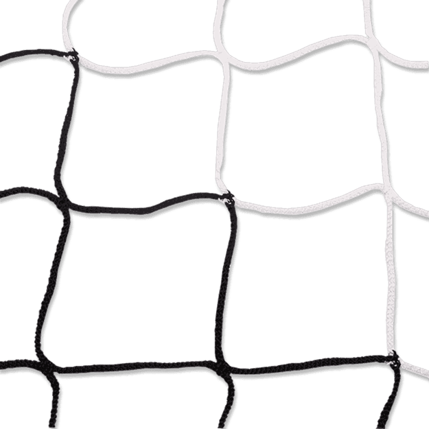 Afbeelding van Doelnetten 7,5x2,5x2x2m - 4mm - zwart/wit