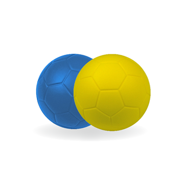 Afbeelding van Foam bal - diam.16cm - geel of blauw