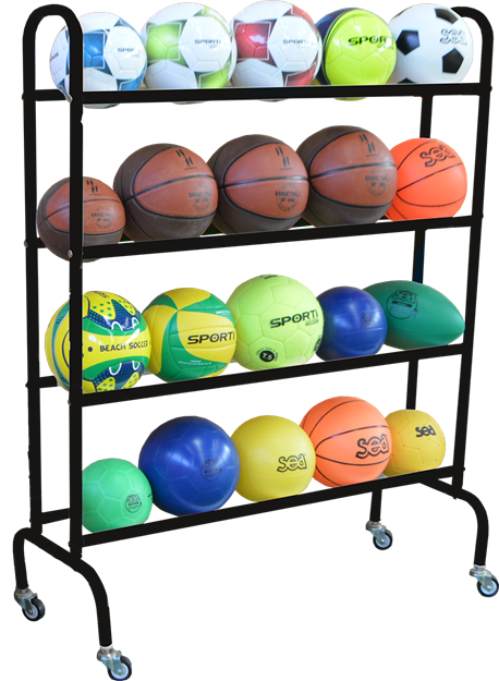 Afbeelding van Ballenrek: H135cm x D20cm x L105cm