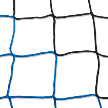 Afbeelding van Doelnetten 7,5x2,5x2x2m - 4mm - blauw/zwart