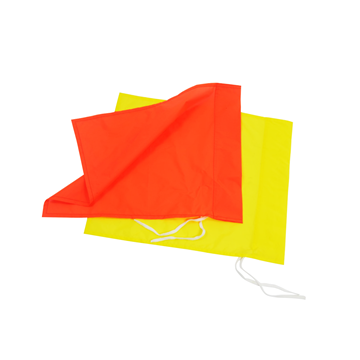 Afbeelding van cornervlag geel of rood voor paal diam 40mm