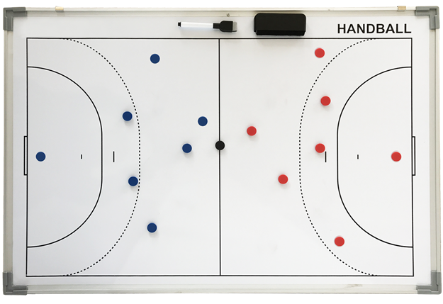 Afbeelding van Taktiekbord 90x60 - handbal (recto/verso)