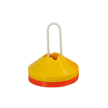 Afbeelding van Markeerschijven met houder - set/20 geel/rood