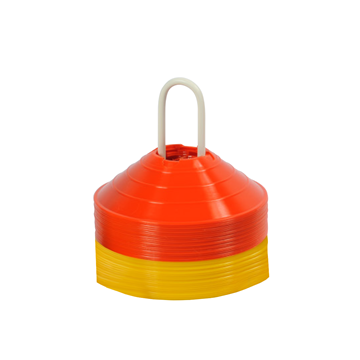 Afbeelding van Markeerschijven met houder - set/40 - geel/rood