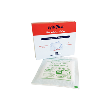 Afbeelding van steriele compresses - set/10