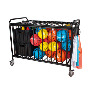 Afbeelding van Metalen opbergkar H92 x D61 x L122cm