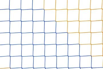 Afbeelding van Doelnetten 7,5x2,5x0,8x2m - 4mm - blauw/geel