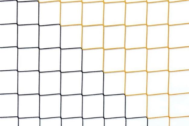 Afbeelding van Doelnetten 7,5x2,5x2x2m - 4mm - zwart/geel